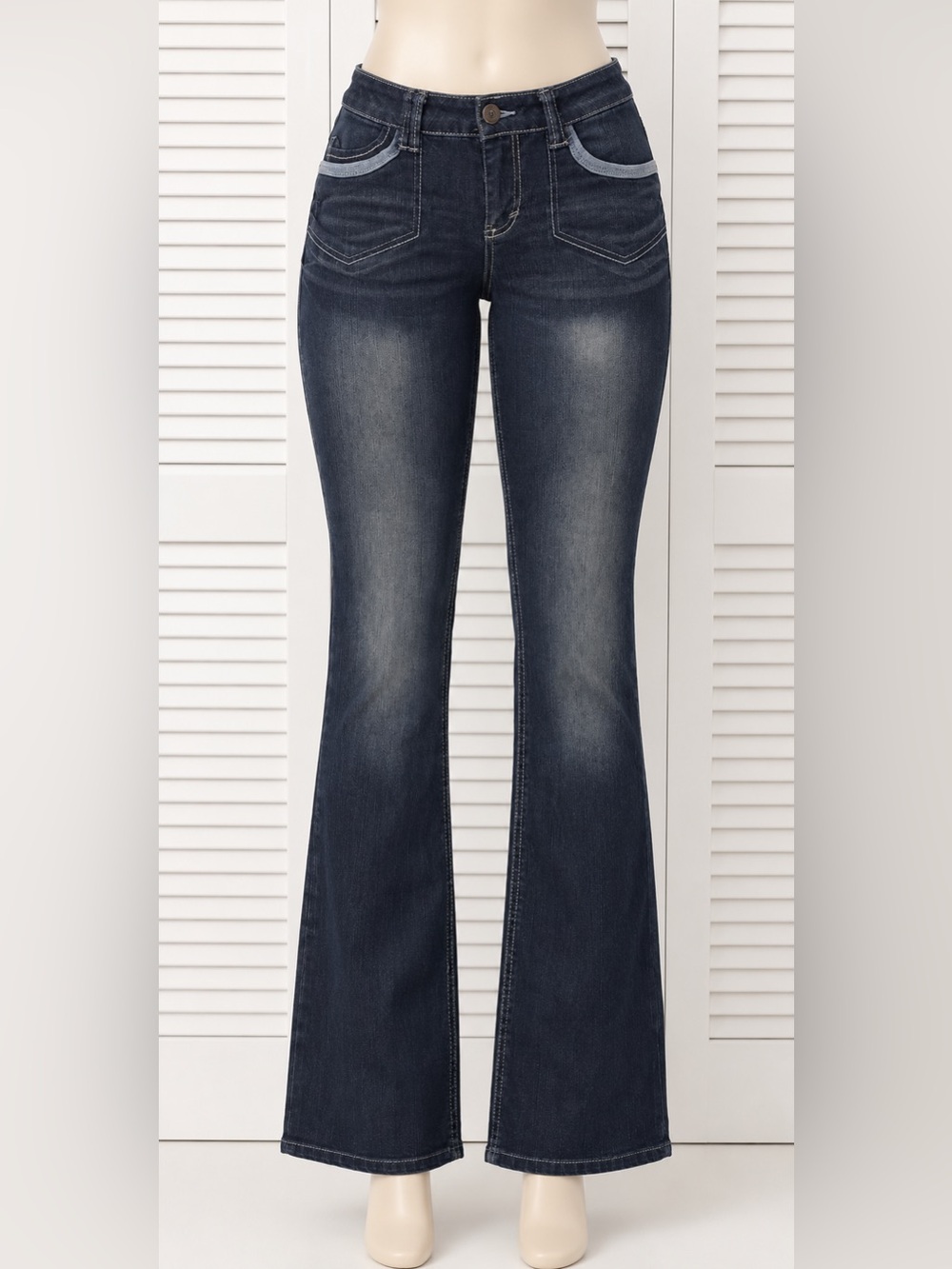 SO Women's Dark Indigo Flare Jeans